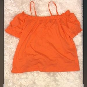 Orange Shoulder strap top